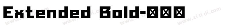 Extended Bold字体转换